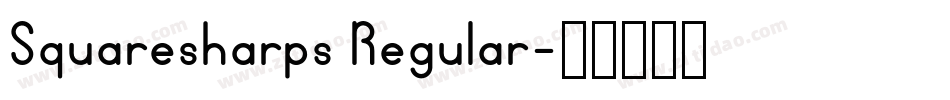 Squaresharps Regular字体转换